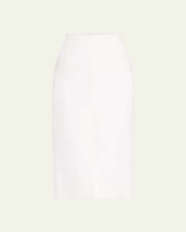 Front Slit Midi Skirt